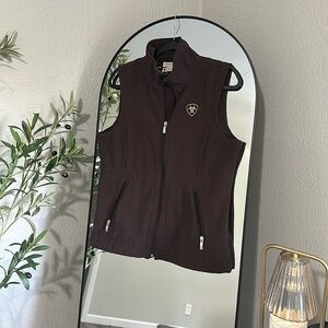 Ariat Vest, Chocolate Brown, Size M